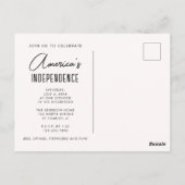 Cheers to 250 Years Sestercentennial 4th of July ポストカード (裏面)