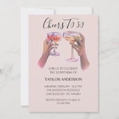 Cheers to 30 Birthday Cocktail Invitation 招待状 (正面)