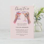 Cheers to 30 Birthday Cocktail Invitation 招待状 (スタンド正面)