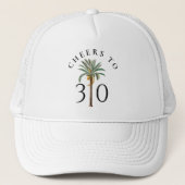 Cheers to 30 Palm Beach Tropical Birthday キャップ (正面)