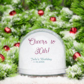 Cheers to 30th birthday name date mauve blue elega (クリスマス)