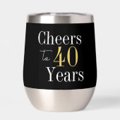 Cheers to 40 years Black and Gold Birthday (背面)