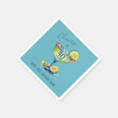 Cheers to 40 Years Milestone Birthday  スタンダードカクテルナプキン (角)