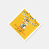 Cheers to 40 Years Modern Fiesta 40th Birthday スタンダードカクテルナプキン (角)