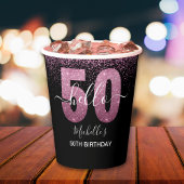 Cheers to 50! – A Sparkling Modern Celebration 紙コップ