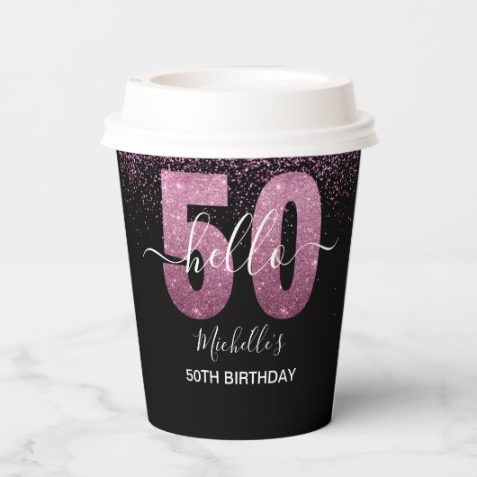 Cheers to 50! – A Sparkling Modern Celebration 紙コップ (裏面)