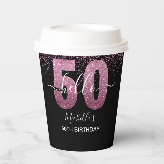Cheers to 50! – A Sparkling Modern Celebration 紙コップ (正面)