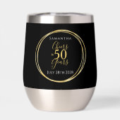 Cheers to 50 Years 50th Birthday Black Gold Party (背面)