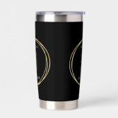 Cheers to 50 Years 50th Birthday Black Gold Party 保温保冷タンブラー (左面)