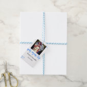 cheers to 50 years anniversary blue leaf photo nam ギフトタグ (より糸付き)