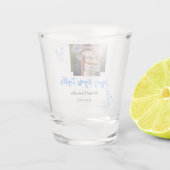 cheers to 50 years anniversary blue leaf photo nam ショットグラス (裏面)