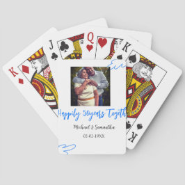 cheers to 50 years anniversary blue leaf photo nam トランプ