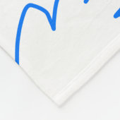 cheers to 50 years anniversary blue leaf photo nam フリースブランケット (角)