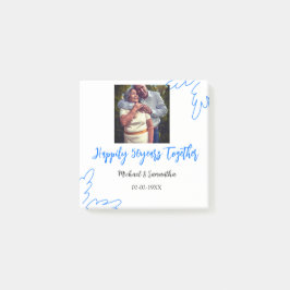 cheers to 50 years anniversary blue leaf photo nam ポストイット