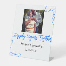 cheers to 50 years anniversary blue leaf photo nam