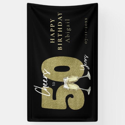 Cheers To 50 Years Black Gold 横断幕 (縦)
