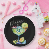 Cheers to 50 Years Milestone Birthday  ペーパープレート (パーティー)