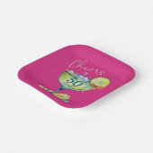 Cheers to 50 Years Milestone Birthday  ペーパープレート (傾斜あり)