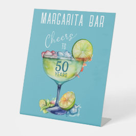 Cheers to 50 Years Milestone Birthday 台座サイン