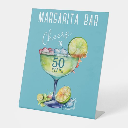 Cheers to 50 Years Milestone Birthday  台座サイン (正面)