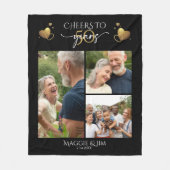 Cheers to 50 Years Multi-Photo Fleece Blanket フリースブランケット (正面)