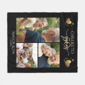 Cheers to 50 Years Multi-Photo Fleece Blanket フリースブランケット (正面(横))