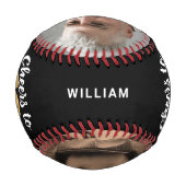 Cheers to 60 Years - 60th birthday Photo 野球ボール (裏面)