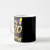 Cheers To 70 Years 1951 70th Birthday Gift コーヒーマグカップ (正面左)
