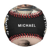 Cheers to 80 Years - 80th birthday Photo 野球ボール (裏面)