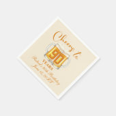 Cheers to 90 Years  スタンダードカクテルナプキン (角)