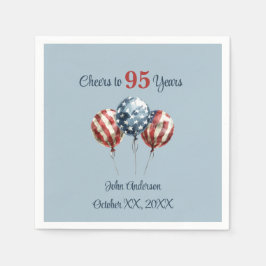 Cheers to 95 Years Birthday Party  スタンダードカクテルナプキン