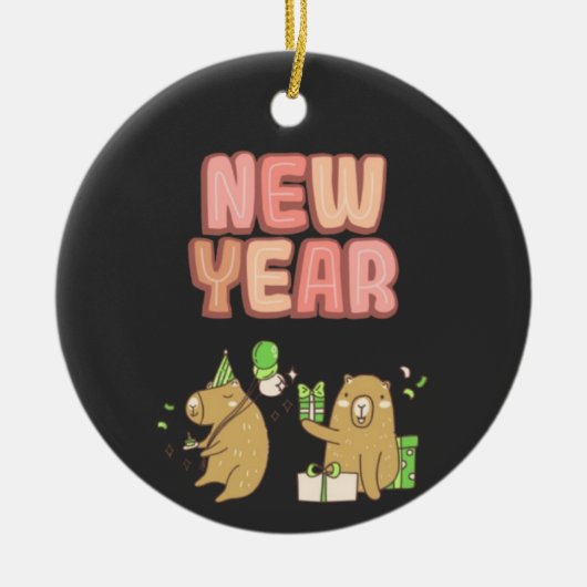 Cheers to a Fresh Start! セラミックオーナメント (正面)