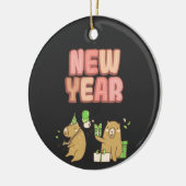 Cheers to a Fresh Start! セラミックオーナメント (左)