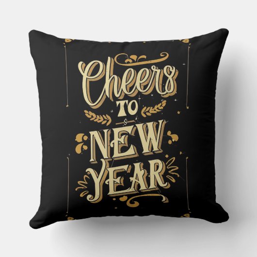 Cheers to a new year クッション (裏面)