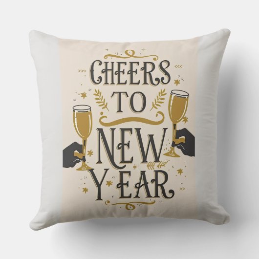 Cheers to a new year クッション (裏面)