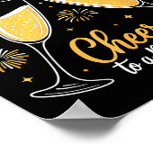 Cheers To A New Year Eve Party Countdown Happy New ポスター (角)