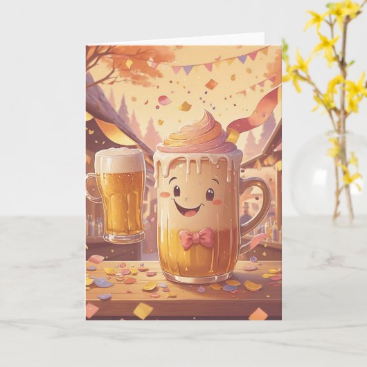 Cheers to Another Year カード (黄色い花)