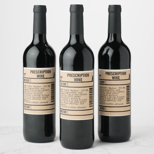 Cheers to Healing: Custom Wine Labels for Your Fav ワインラベル (ボトル)