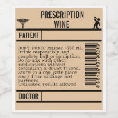 Cheers to Healing: Custom Wine Labels for Your Fav ワインラベル (シングルラベル)