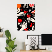 Cheers to Life Art Print Toast Scene with ポスター (ホームオフィス)