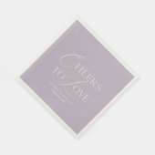 Cheers to Love Elegant Wedding スタンダードランチョンナプキン (角)