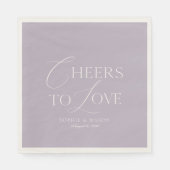 Cheers to Love Elegant Wedding スタンダードランチョンナプキン (正面)