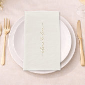Cheers to Love Elegant Wedding Guest Towel