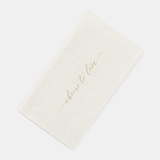 Cheers to Love Elegant Wedding Guest Towel (コーナー)