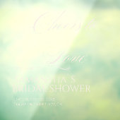 Cheers to Love Elegant White Bridal Shower  ウィンドウサイン (シート3)