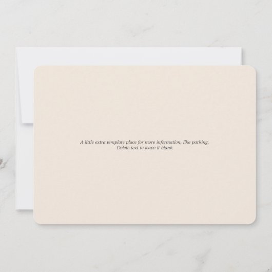 Cheers to Love Ivory Bridal Shower  招待状 (裏面)