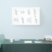 Cheers to Love Script Wedding Bar Menu Banner Sign 横断幕 (トレードショー)