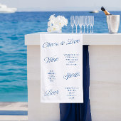 Cheers to Love Script Wedding Bar Menu Banner Sign 横断幕