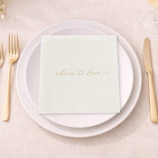 Cheers to Love Wedding Napkin スタンダードランチョンナプキン