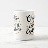 Cheers to lowering expectations コーヒーマグカップ (中央)